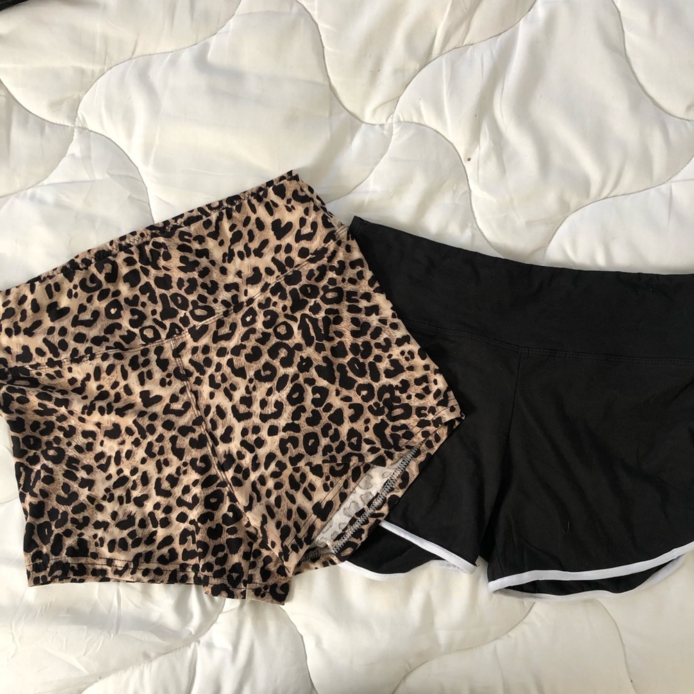 2 Pairs Super Soft Stretch Shorts - Large